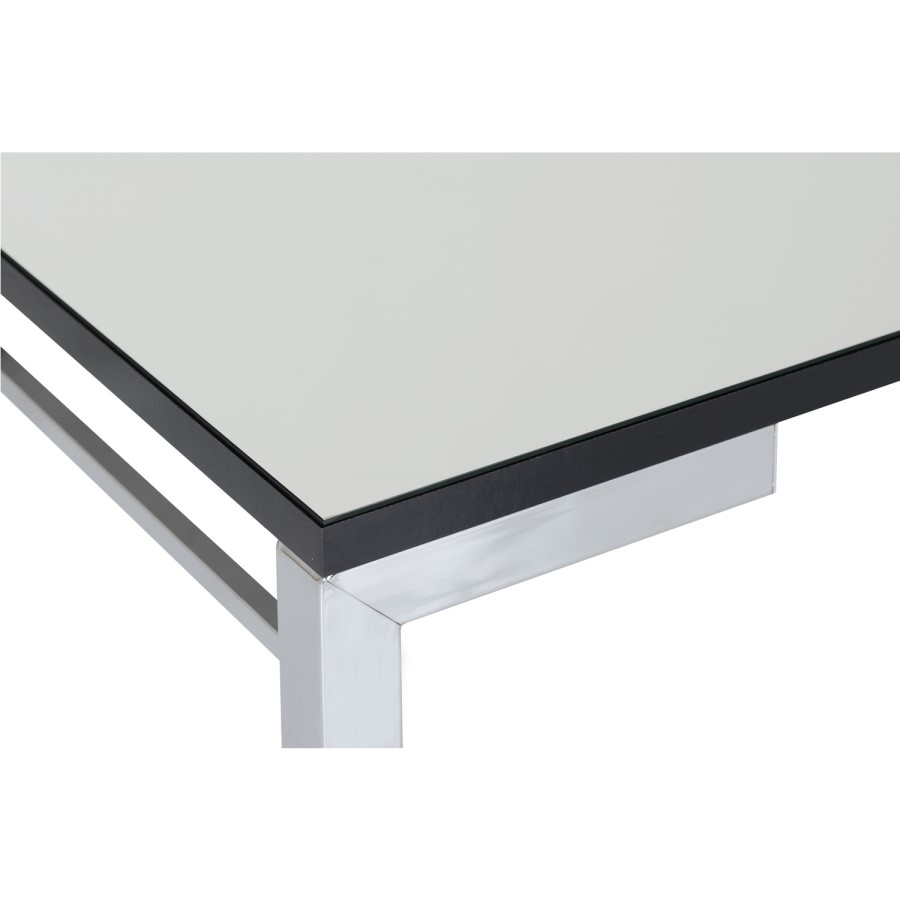 Valencia Coffee Table Mirrored/Black Trim