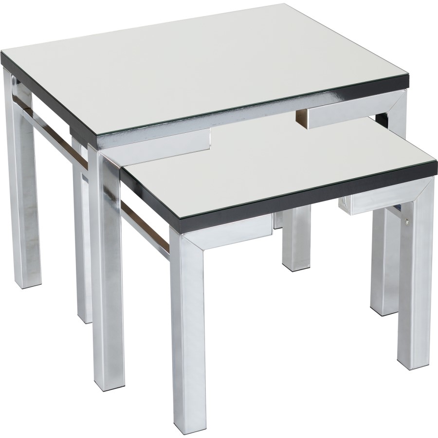 Mirrored Nest of 2 Tables Valencia - Seconique
