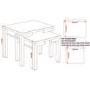 Mirrored Nest of 2 Tables Valencia - Seconique