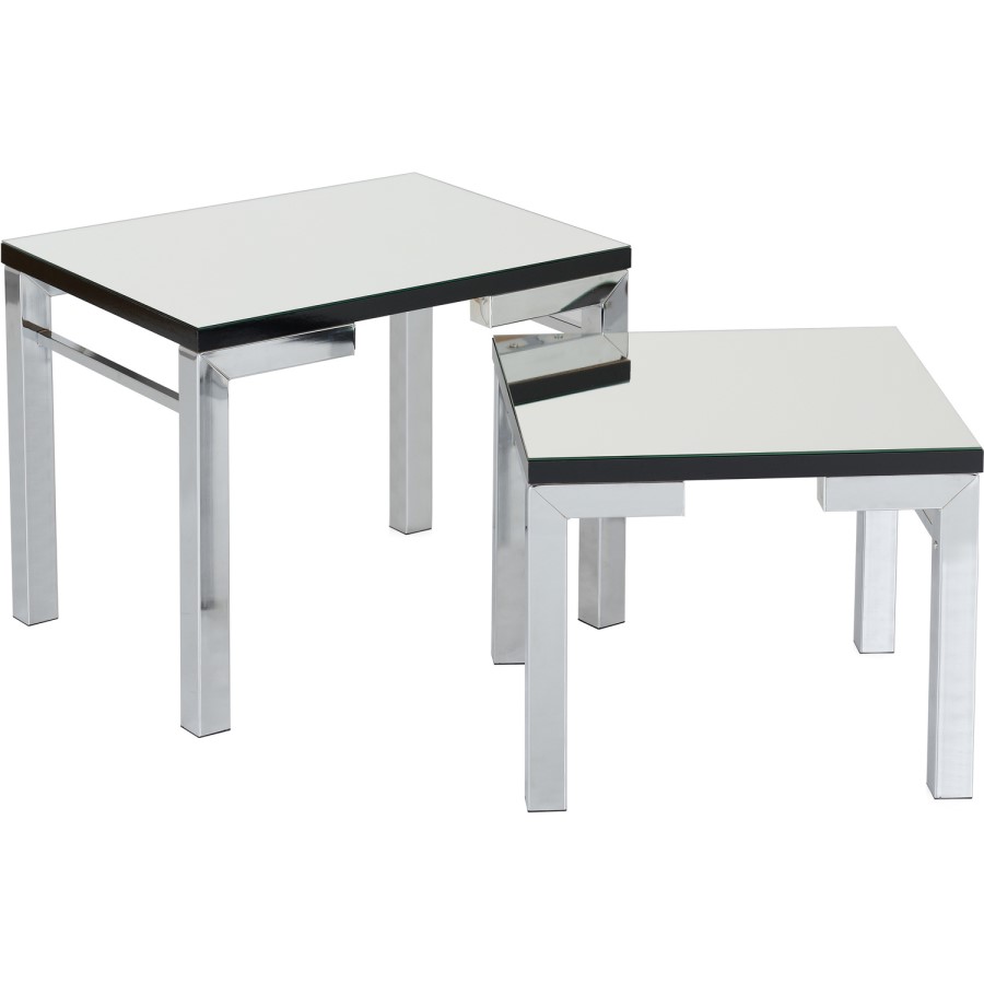 Mirrored Nest of 2 Tables Valencia - Seconique