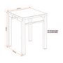 Valencia Mirrored Side Table -Seconique
