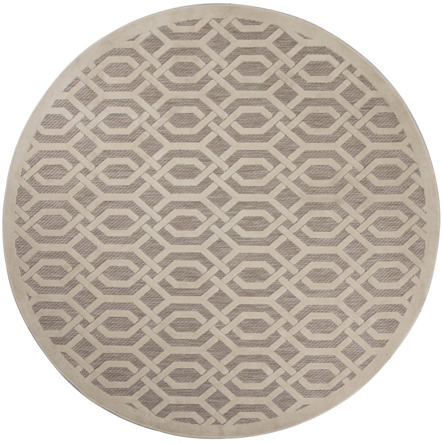 Piatto Mondo Natural Indoor/Outdoor Round Rug 160 x 160 cm - Flair
