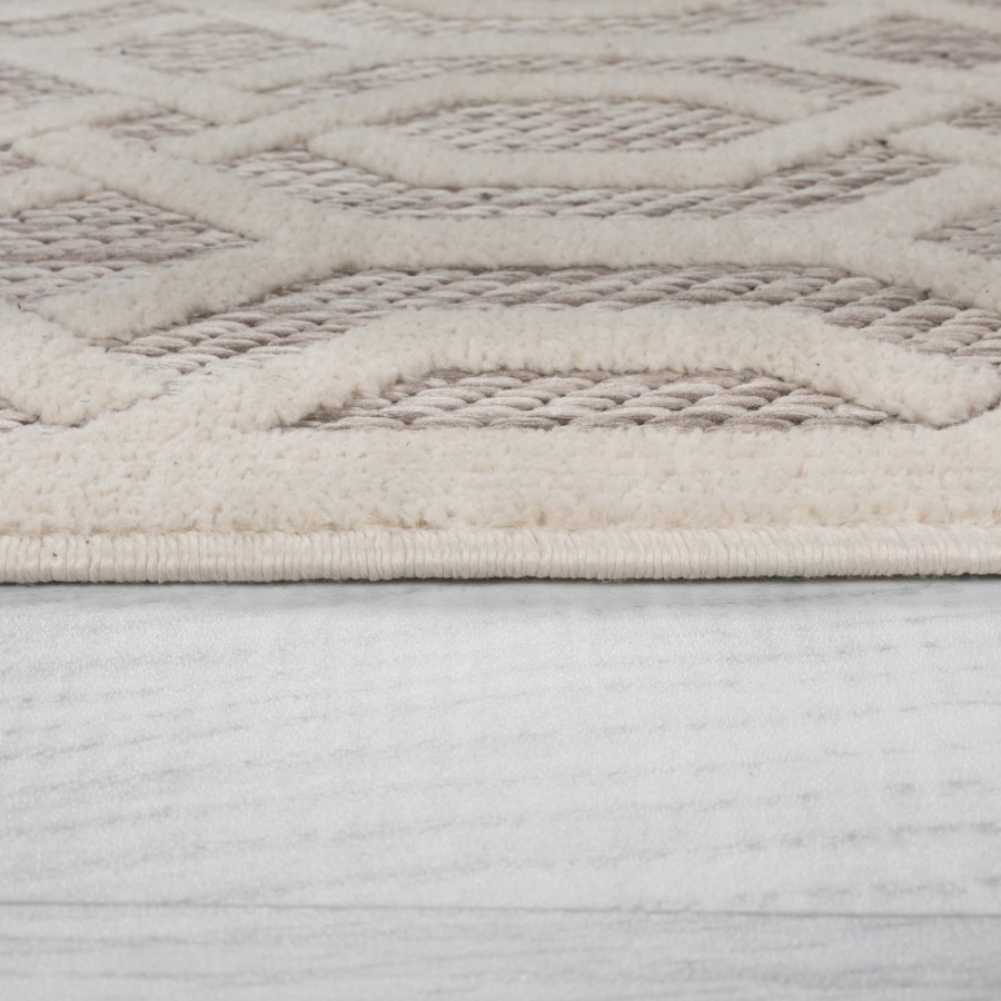Piatto Mondo Natural Indoor/Outdoor Round Rug 160 x 160 cm - Flair