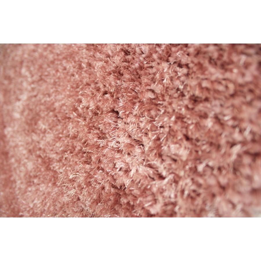 Velvet Shaggy Pink Runner Rug - 60 x 230cm - Flair