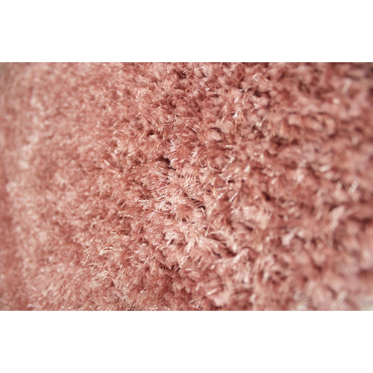 Pink Velvet Rug Velvet Shaggy Pink Runner Rug - 60 x 230cm - Flair - Furniture123