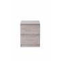 Julian Bowen Grey Oak 2 Drawer Bedside Table - Jupiter