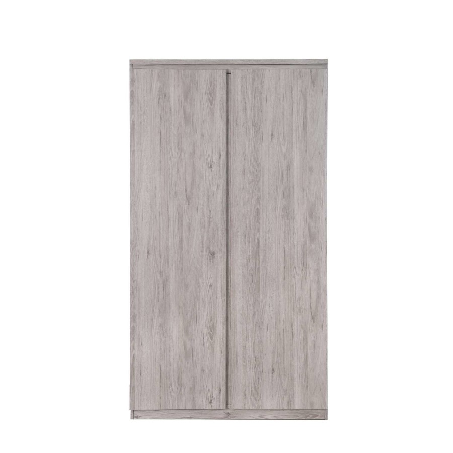 Julian Bowen Grey Oak 2 Door Wardrobe - Jupiter