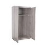 Julian Bowen Grey Oak 2 Door Wardrobe - Jupiter