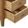 Solid Oak 3 Drawer Bedside Table - Cotswold - Julian Bowen