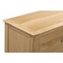 Wide Solid Oak Chest of 6 Drawers with Legs - Cotswold - Julian Bowen