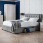 GRADE A1 - Julian Bowen Fullerton 4 Drawer Bed in Grey - King Size