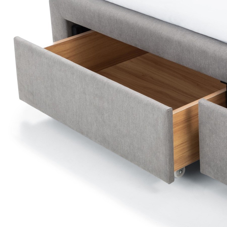 GRADE A1 - Julian Bowen Fullerton 4 Drawer Bed in Grey - King Size