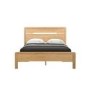 Julian Bowen Solid Oak King Size Bed Frame with Curved Headboard