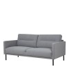 Light Grey Fabric 2.5 Seater Sofa - Kyle
