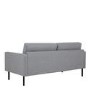 Light Grey Fabric 2.5 Seater Sofa - Kyle