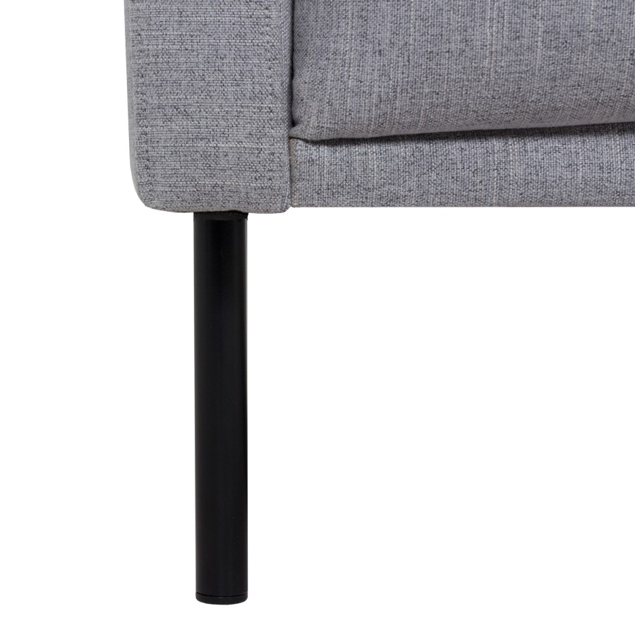 Light Grey Fabric 2.5 Seater Sofa - Kyle