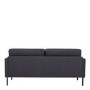 Dark Grey Fabric 3 Seater Sofa - Kyle