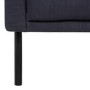 Dark Grey Fabric 3 Seater Sofa - Kyle