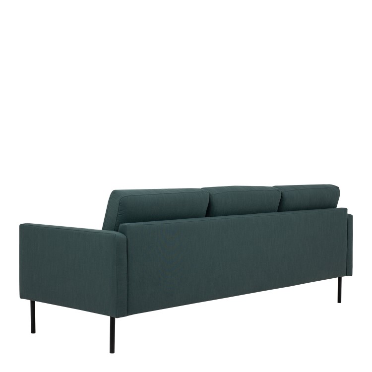 Dark Green Woven Fabric 3 Seater Sofa - Kyle