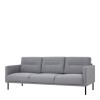 Light Grey Fabric 3 Seater Sofa - Kyle