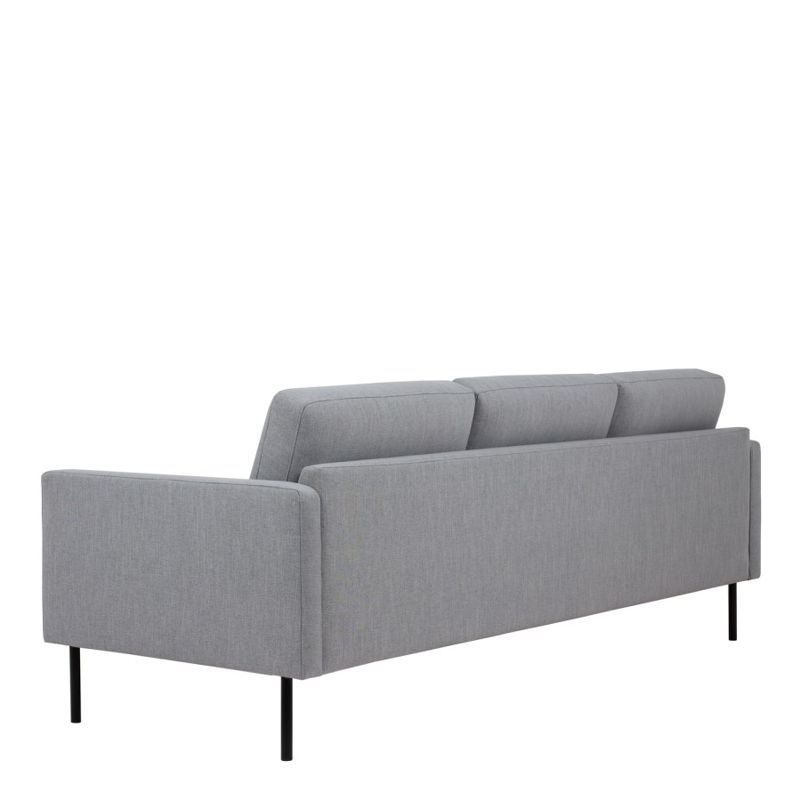 Light Grey Fabric 3 Seater Sofa - Kyle