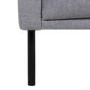 Light Grey Fabric 3 Seater Sofa - Kyle