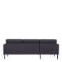 Dark Grey Fabric Corner Sofa Left Hand - Kyle