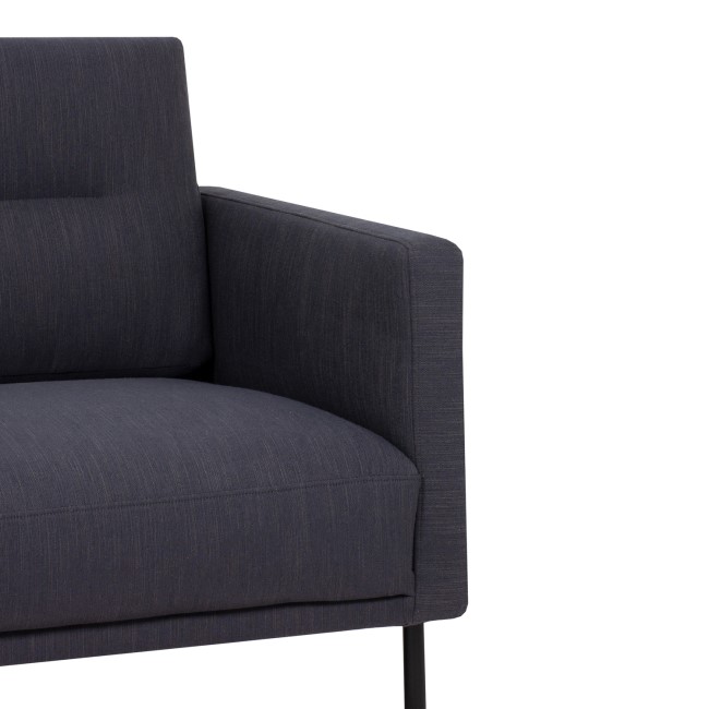 Dark Grey Fabric Corner Sofa Left Hand - Kyle