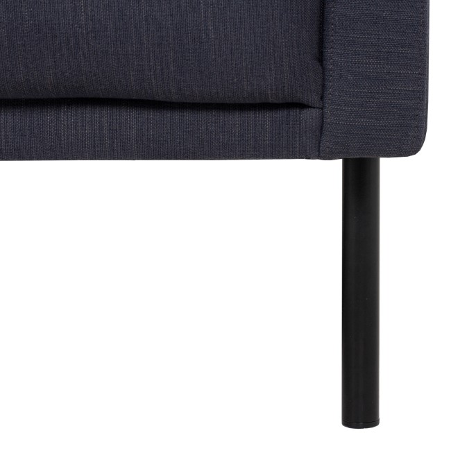 Dark Grey Fabric Corner Sofa Left Hand - Kyle