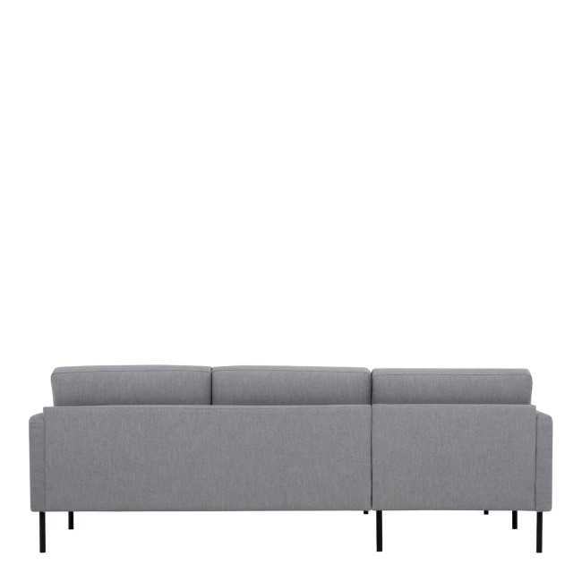 Light Grey Fabric corner Sofa Left Hand - Kyle