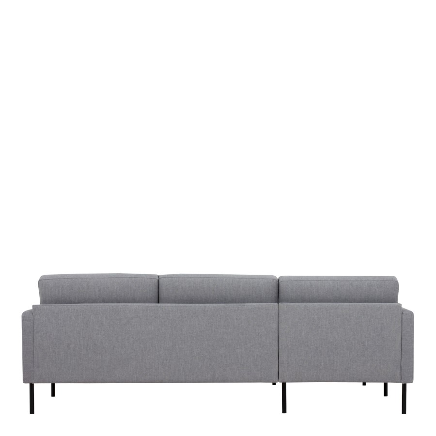 Light Grey Fabric corner Sofa Left Hand - Kyle
