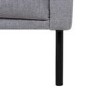 Light Grey Fabric corner Sofa Left Hand - Kyle