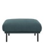 Dark Green Fabric Footstool  Sofa - Kyle