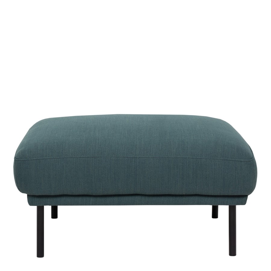 Dark Green Fabric Footstool  Sofa - Kyle