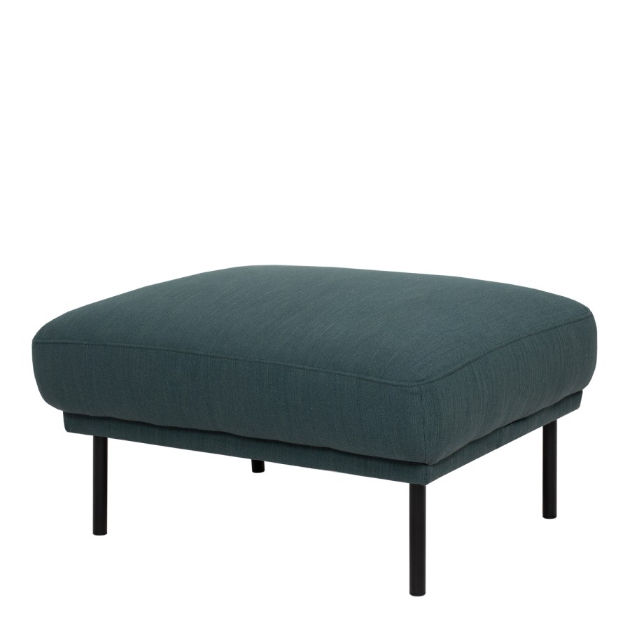 Dark Green Fabric Footstool  Sofa - Kyle