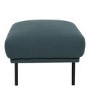 Dark Green Fabric Footstool  Sofa - Kyle