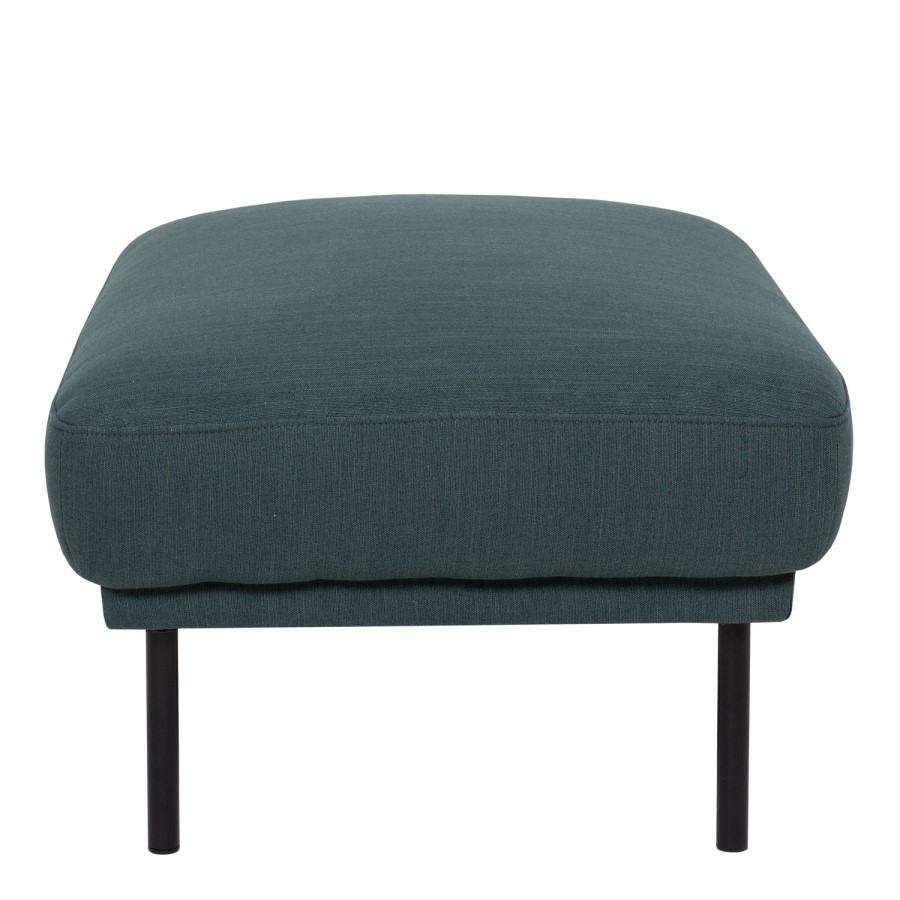 Dark Green Fabric Footstool  Sofa - Kyle