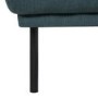 Dark Green Fabric Footstool  Sofa - Kyle