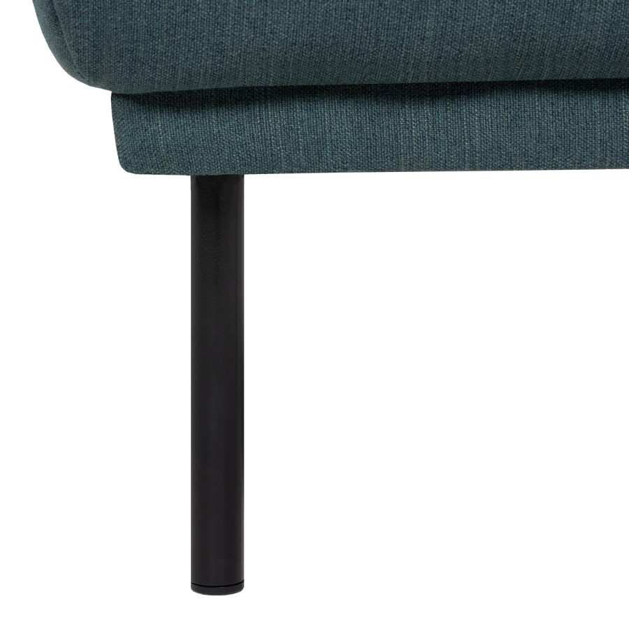 Dark Green Fabric Footstool  Sofa - Kyle