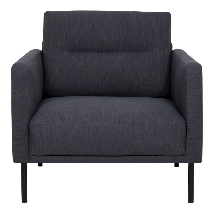 Dark Grey Fabric Armchair - Kyle