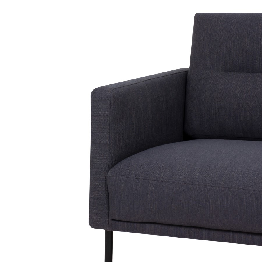 Dark Grey Fabric Armchair - Kyle