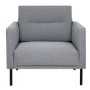 Light Grey Fabric Armchair  - Kyle