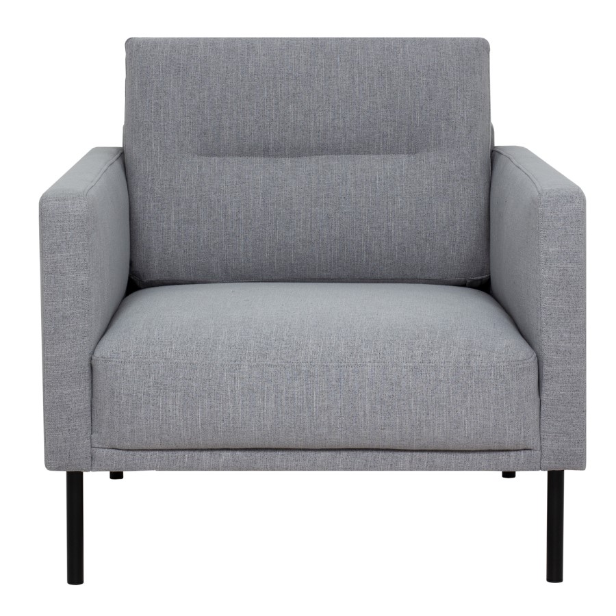 Light Grey Fabric Armchair  - Kyle