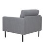 Light Grey Fabric Armchair  - Kyle