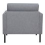Light Grey Fabric Armchair  - Kyle