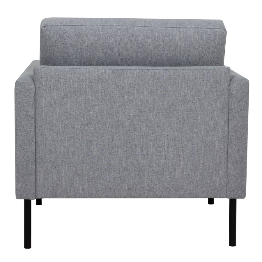Light Grey Fabric Armchair  - Kyle