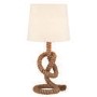 Rope Knotted Table Lamp with White Light Shade
