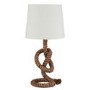 Rope Knotted Table Lamp with White Light Shade