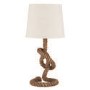 Rope Knotted Table Lamp with White Light Shade