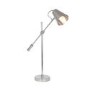 Silver Nickel Metal Table Lamp with Cone Shade
